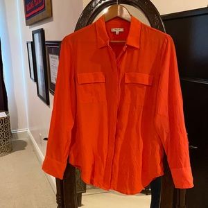 Button Up Silk Blouse